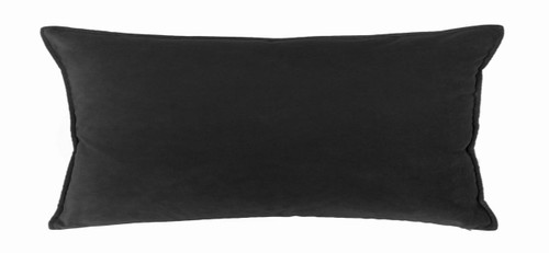 Daniel Design Studio Franklin Velvet Lumbar Black Accent Pillow 