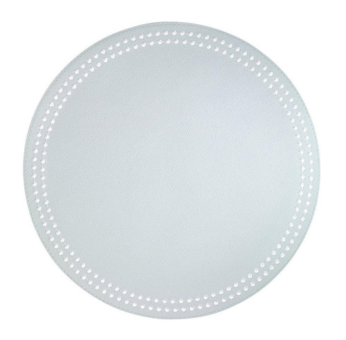 Bodrum Pearls Celadon and White Round Placemats (Set of 4) 