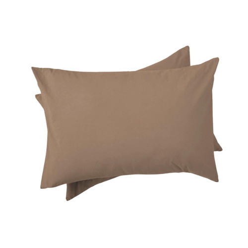 purecare Dr. Weil Garment Washed Percale Desert Sand Pillow Shams 