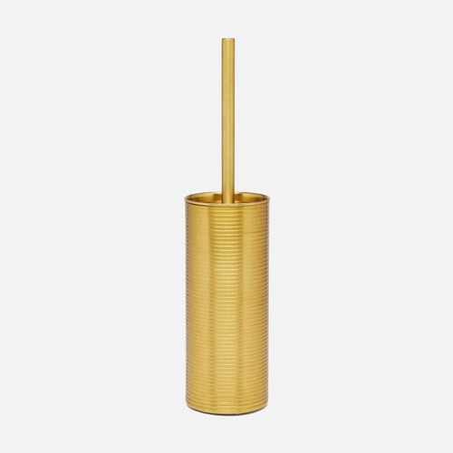 Pigeon and Poodle Adelaide Matte Gold Brass Toilet Brush Holder 