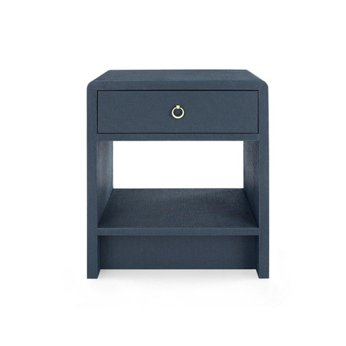 Villa & House Benjamin Blue Steel Single Drawer Side Table 