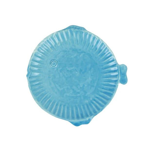 Vietri Pesce Serena Aqua Salad Plate 