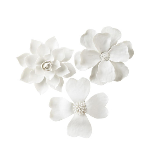 Chelsea House Wall Flowers (Set of 3) 