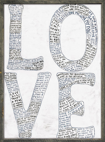 Sugarboo Designs L-O-V-E Wall Art 