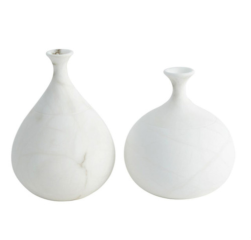 Sleek Alabaster Vases