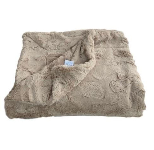 Cozy Faux Safari Lux Faux Fur Throw Blanket 