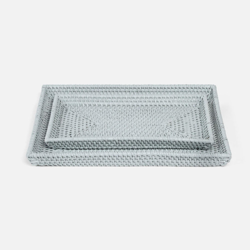 Pigeon and Poodle Dalton Light Gray Tray Set 