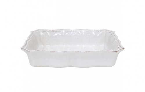 Casafina Impressions White Small Rectangle Baker 