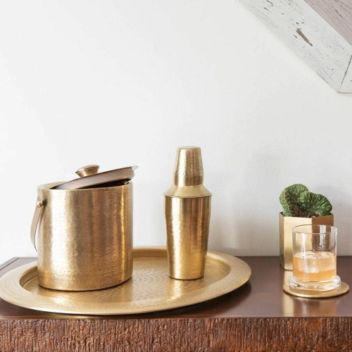 Winsford Antique Brass Bar Set