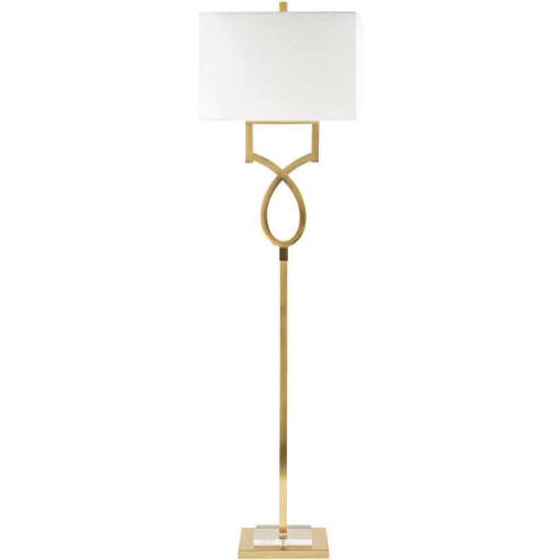 Surya Eicher Brass Plated Floor Lamp 