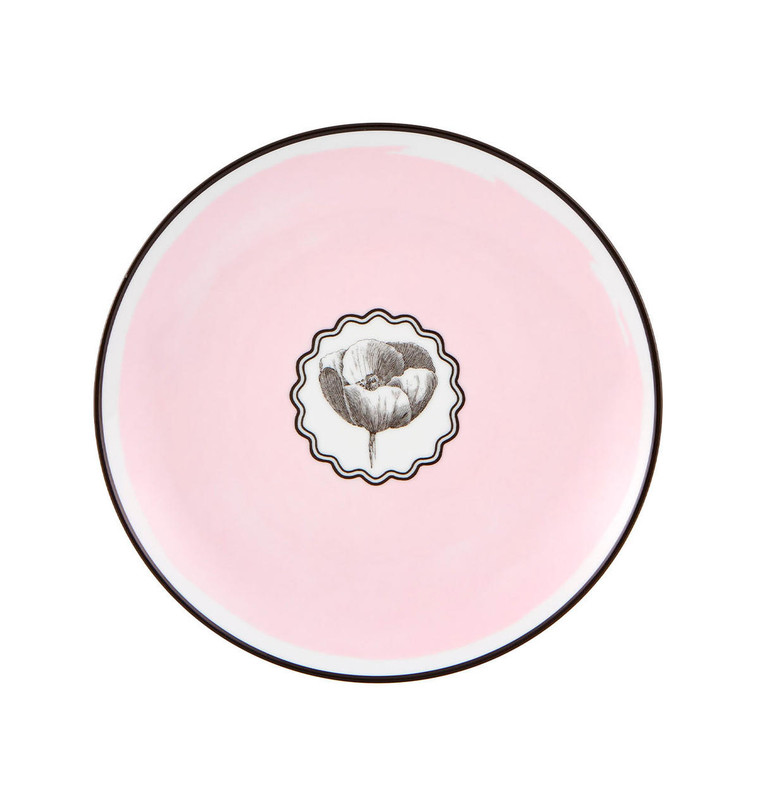 Buy Herbariae Pink Dessert Plate online at BelleandJune.com | Dinnerware