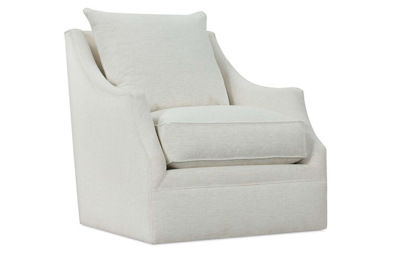 Rowe Furniture Cara Swivel Glider Nomad Snow Express Chair 