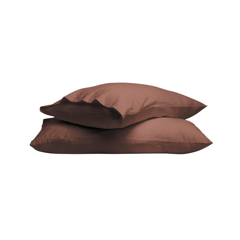 purecare Dr. Weil Blended Linen Cacao Pillowcases 