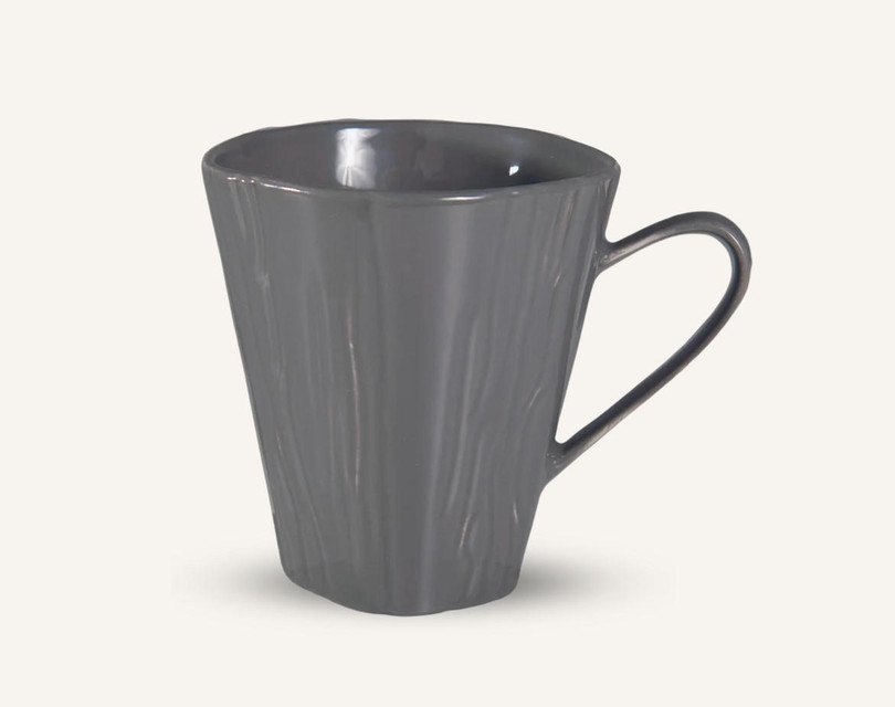 Pillivuyt Teck Steel Grey Mugs (Set of 6) 