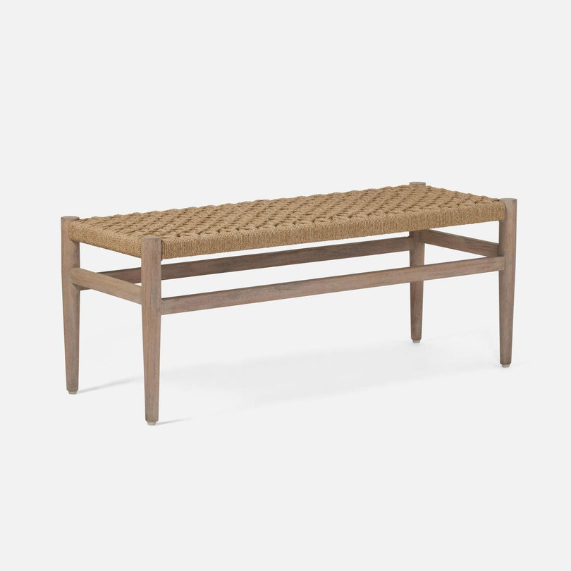 Made Goods Larsson Woven Rope Bench 