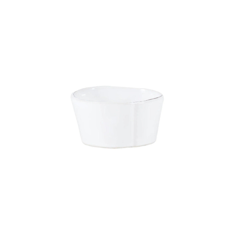 Vietri Lastra White Condiment Bowl 