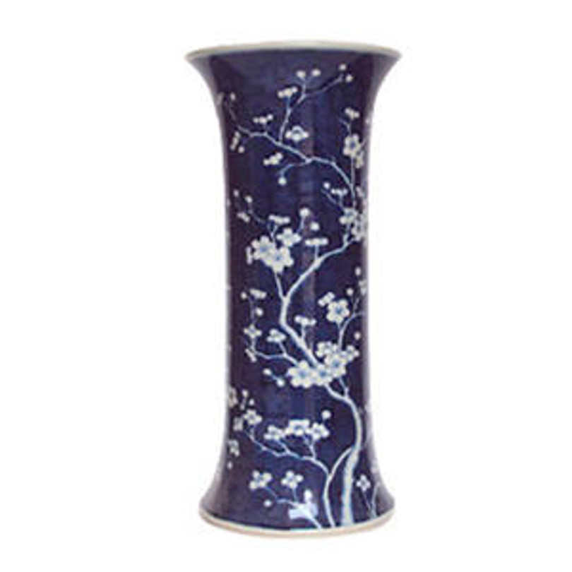 Legends of Asia Blue and White Plum Vase 