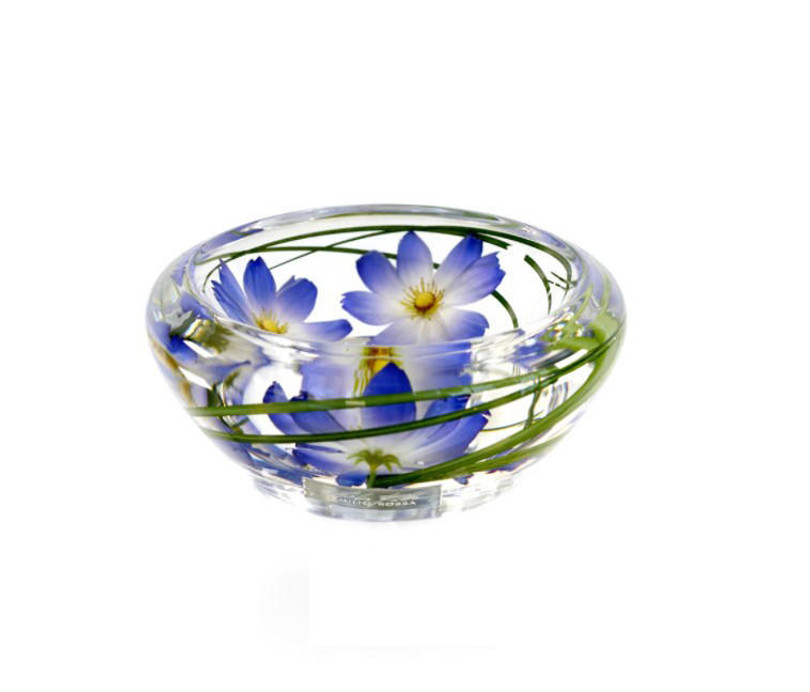 Emilio Robba Light Blue Cosmos Flower Bowl 