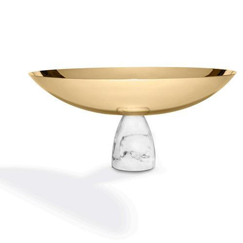 Anna New York Coluna Gold Fruit Bowl 