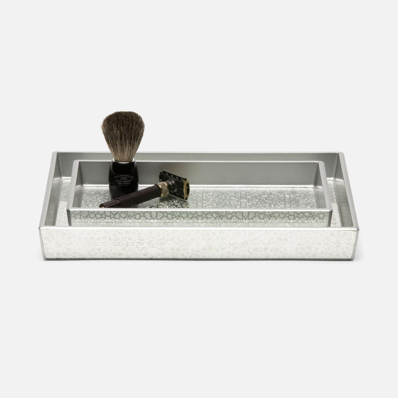 Pigeon and Poodle Caro Silver Tray Set 