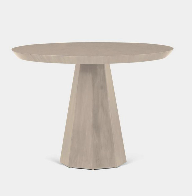 Made Goods Demetrius Light Gray Faux Horn Entry Table 