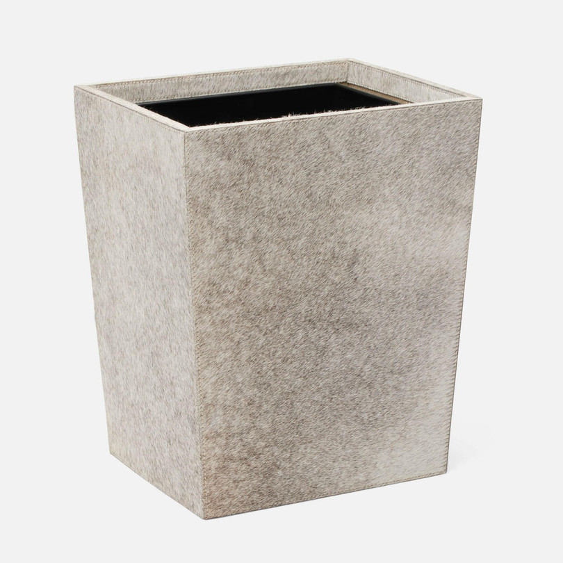 Pigeon and Poodle Hyde Gray Rectangular Wastebasket 