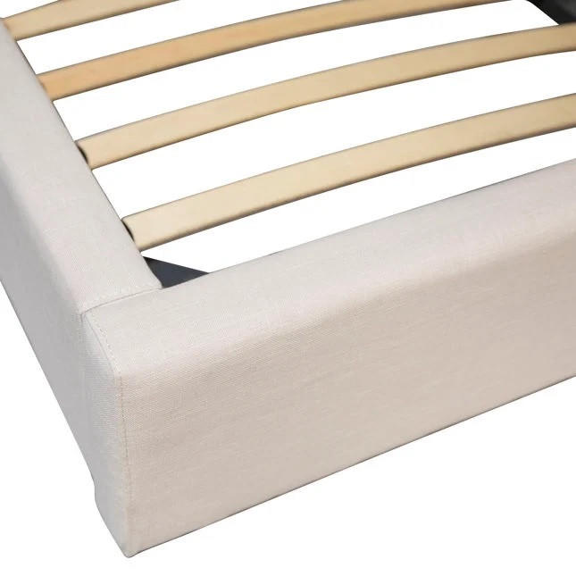 Fleming Linen Blend Upholstered Bed
