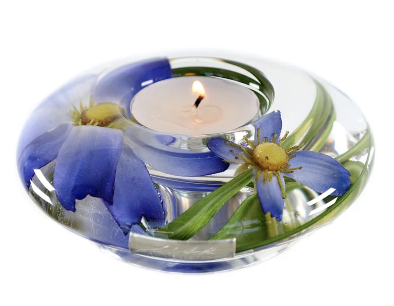 Light Blue Cosmos Candle Candle Holder | Lighting