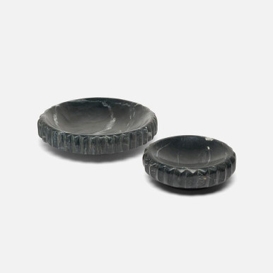 黒大理石　象嵌細工　トレー　black marble inlay tray Frontier Onyx Tray | GAURI KOHLI