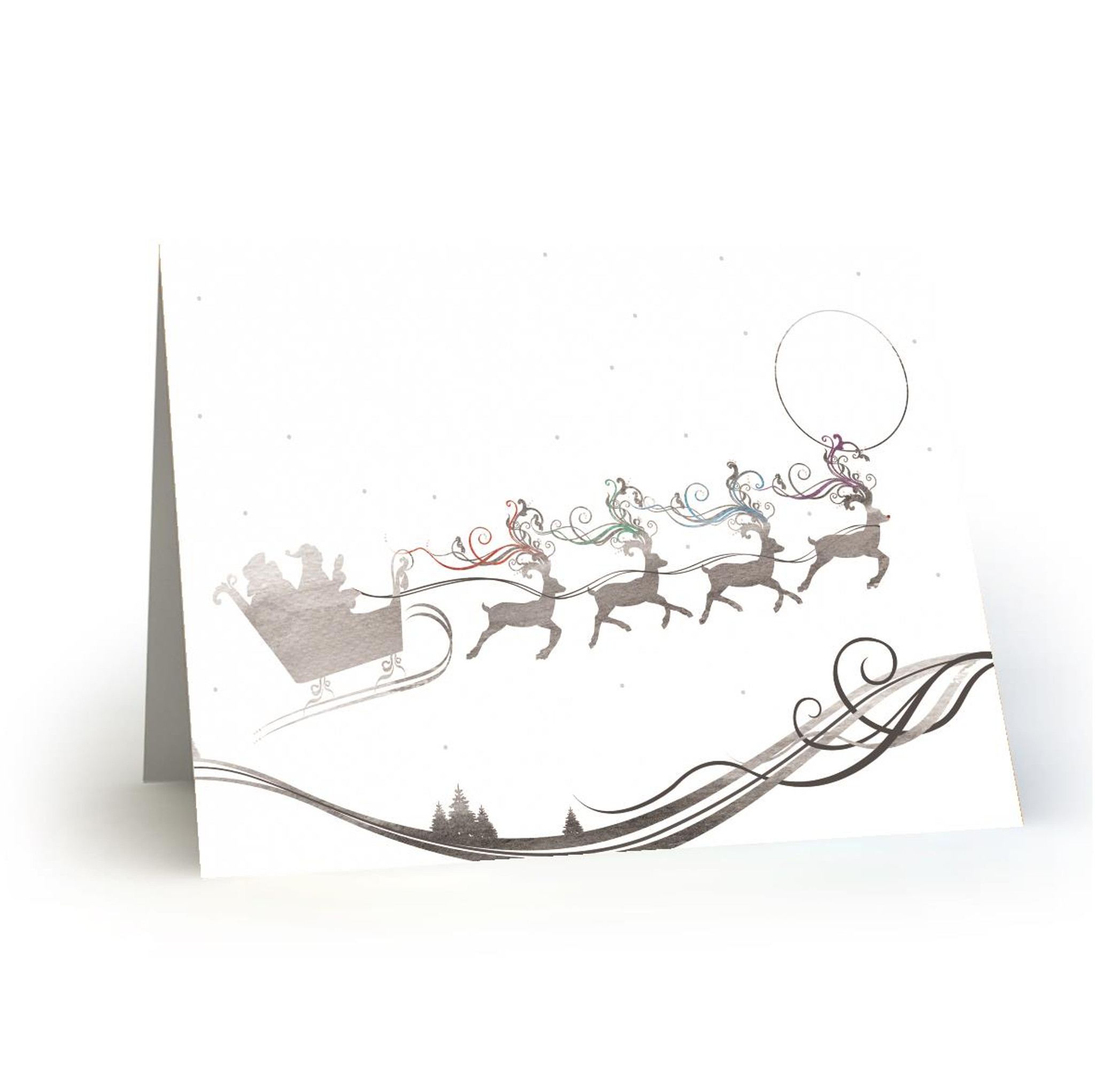 Santa sleigh drawing hi-res stock photography and images - Alamy