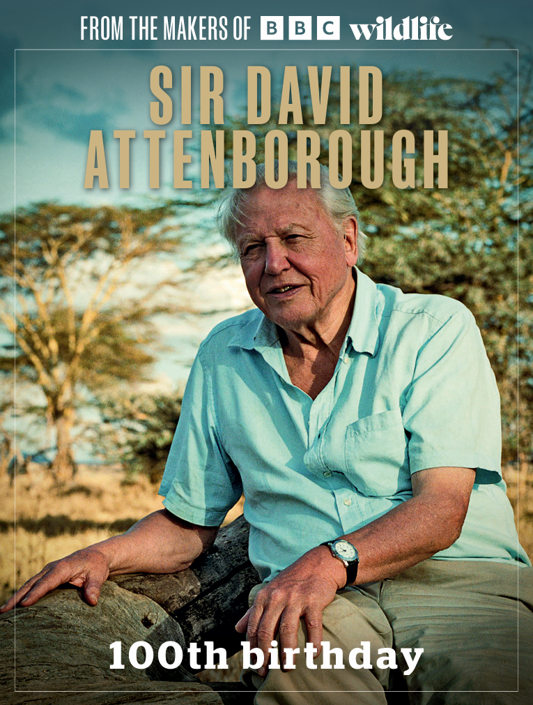 Sir David Attenborough - 100th Birthday - BBC Wildlife Magazine Subscribers