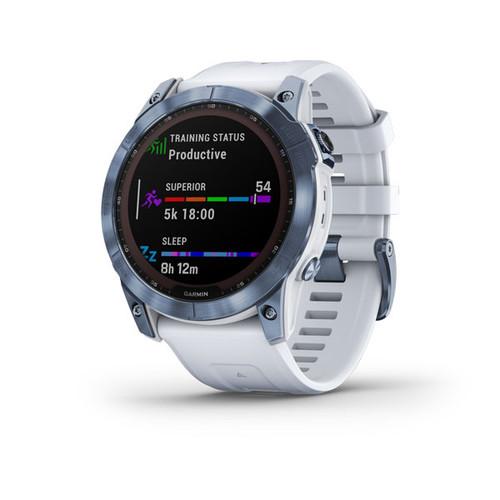 Garmin fenix 7X Sapphire Solar - Mineral Blue DLC Titanium