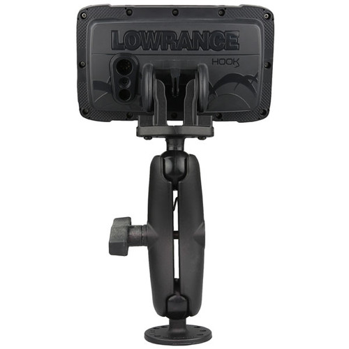 RAM Double Ball Mount for Lowrance Hook 2 and Reveal Series (RAM