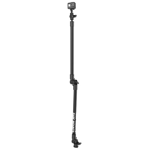 RAM Tough-Pole Camera Mount with Double Pipe & RAM Track-Node Base