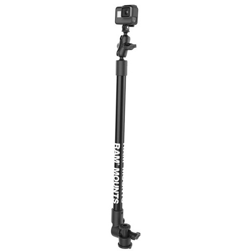 RAM Tough-Pole Camera Mount with Single Pipe & RAM Track-Node Base