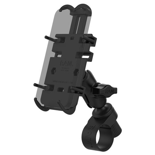 RAM Quick-Grip Phone Mount with Tough-Strap Handlebar Base