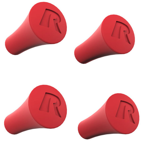 RAM X-Grip Red Rubber Cap 4-Pack