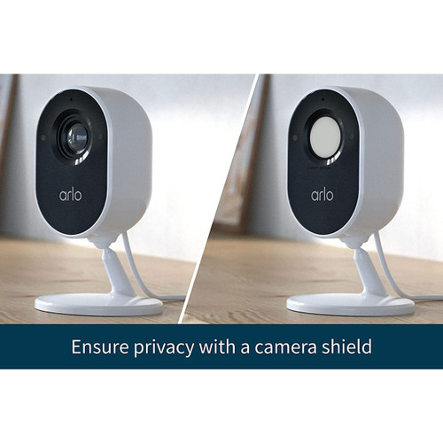  Arlo Essential Indoor Camera - 1080p Video with Privacy  Shield, Plug-in, Night Vision, 2-Way Audio, Siren, Direct to WiFi No Hub  Needed, Surveillance Security, White - VMC2040 : Electronics