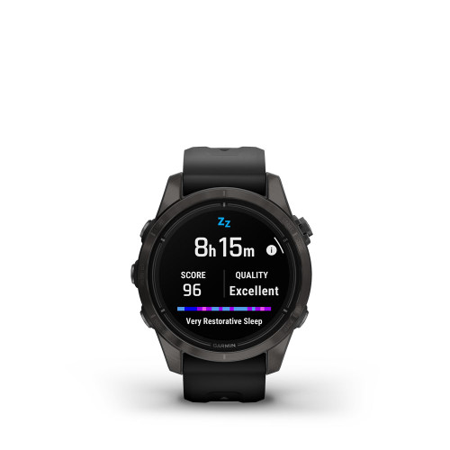 Garmin epix Pro (Gen 2) Sapphire 47mm (Carbon Gray DLC Titanium/Black)  Multisport AMOLED GPS Smartwatch