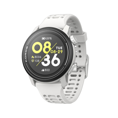 Coros Pace 3 - White with White Silicone Band