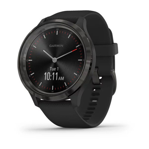 Garmin vivomove 3 - Black Silicone with Slate Hardware