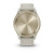 Garmin vivomove Trend Cream Gold Stainless Steel Bezel with French Grey Case and Silicone Band