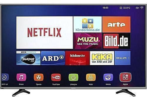 Hisense 55? 4K UHD TV,3 HDMI, 2 USB DIVX,1 AV ,Black, Smart , WI FI,Free Bracket Model 55 A7100F