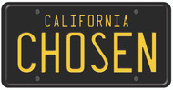 CALIFORNIA PLATE/PLACAS