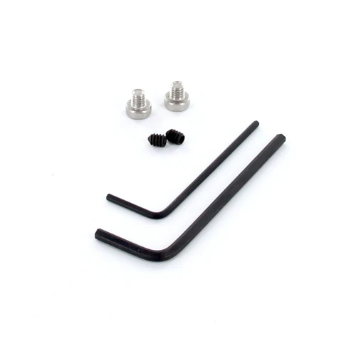 DAWSON PRECISION SERVICE KIT FOR DPO 2/ AMPOINT ACRO




Replace your damaged or lost parts; not a bad idea to keep some in your workbench or range bag just in case!

DESIGNED FOR Staccato 2011® Dawson Precision® Optic pistols equipped with DPO Tactical or DPO-ECO Tactical red dot adapter plates.
FOR USE WITH Aimpoint® ACRO® P-1, P-2™, and Steiner MPS red dot sights.

Kit Includes:

#3 M4-0.7mm x 4mm Plate Screws (x2)
#6 8-32 x 1/2 Plate Screw
6-32 x 3/16 Set Screws (x2)
1/16" Allen Wrench
3/32" Allen Wrench
2.5mm Allen Wrench

DISCLAIMER: This WILL NOT WORK with DPO Carry, DPO-ECO Carry, or RSF red dot adapter plates.
