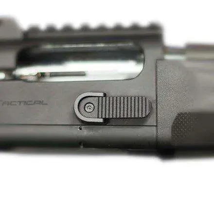 BERETTA BOLT RELEASE SHROUD KIT

FOR 1301 TACTICAL




This kit is intended for 1301s and other Beretta semi-automatic shotguns with extended bolt release for prevention of dumping shells unintentionally onto lifter during hard use. Blocks the unloading function of the extended release by preventing it from pivoting rearwards. Does not affect standard bolt release function.
