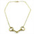 Snaffle Bit Necklace - Gold