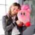 Club Mocchi- Mocchi- Kirby with Heart Mega Plush Toy, 15 inch T12878