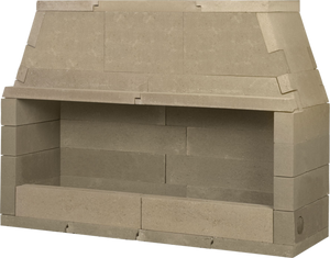 Mason-Lite LMFP120-NT 120" Linear B-Vent Masonry Firebox Kit (No Trough)