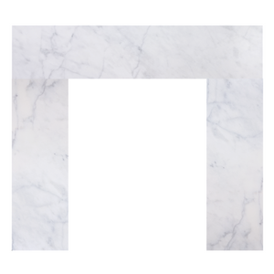 HHT Fireside Finishings Bianco White Marble Surround Set